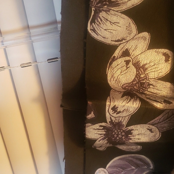 ZARA Metallic Floral Faux Leather Mini Skirt – Size Small - Picture 10 of 13